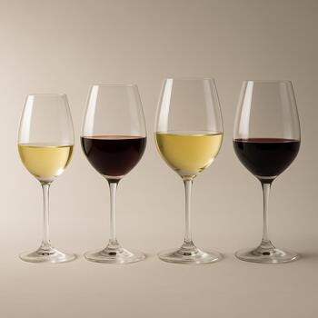 Diferentes tipos de copos de vinho